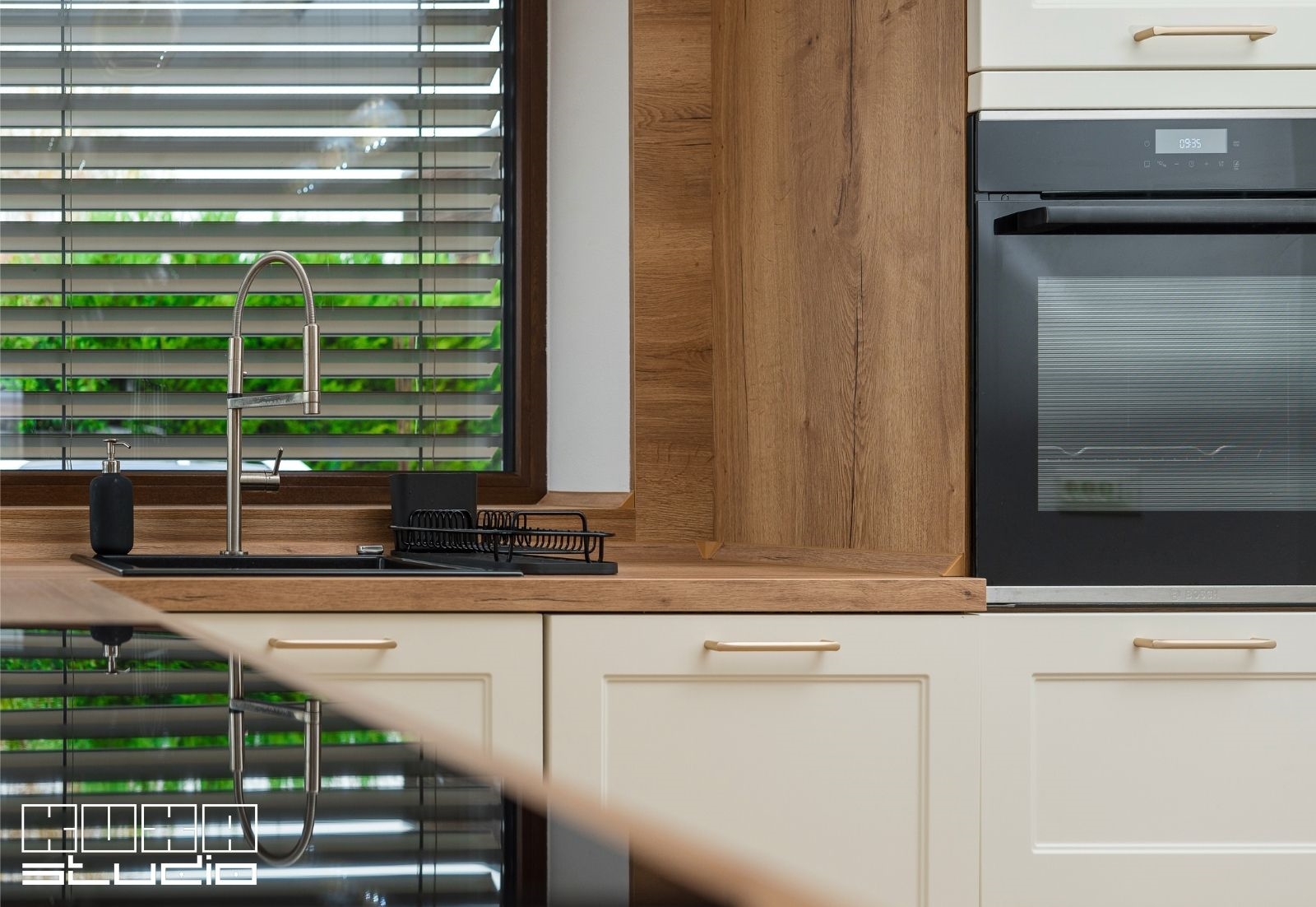 Placare din lemn pentru perete bucatarie