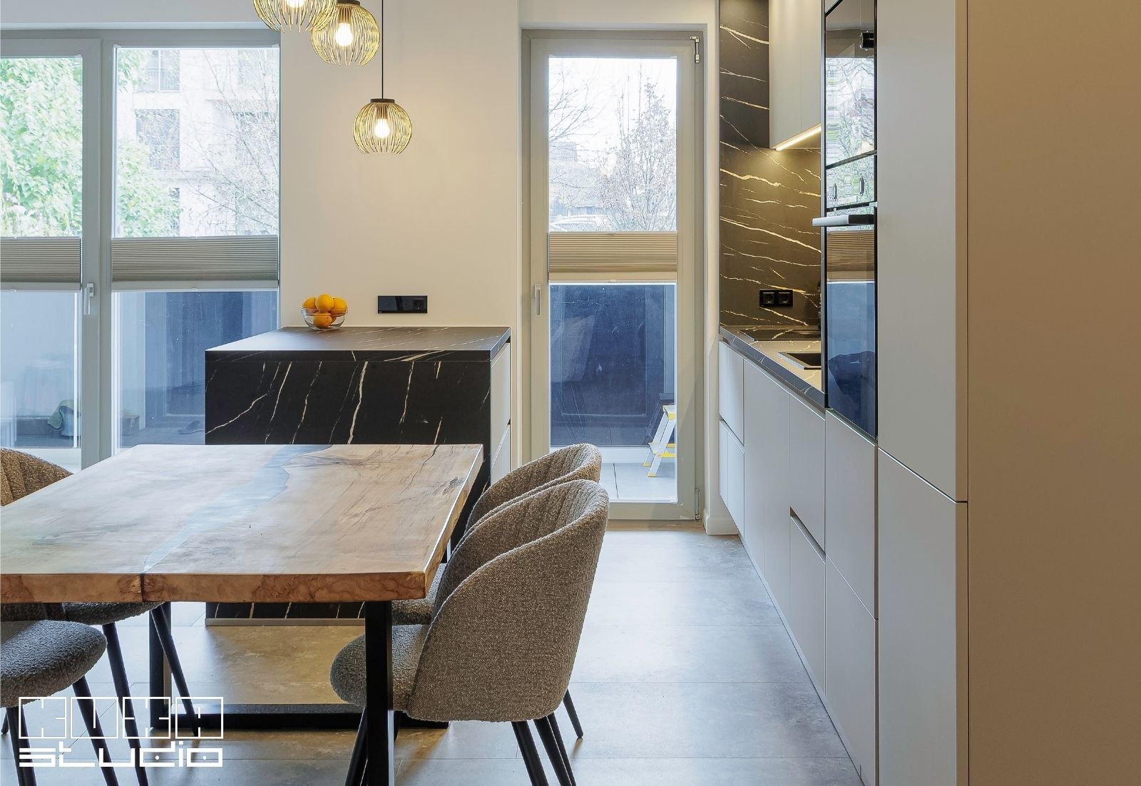 bucătărie cu fronturi mate antiamprenta